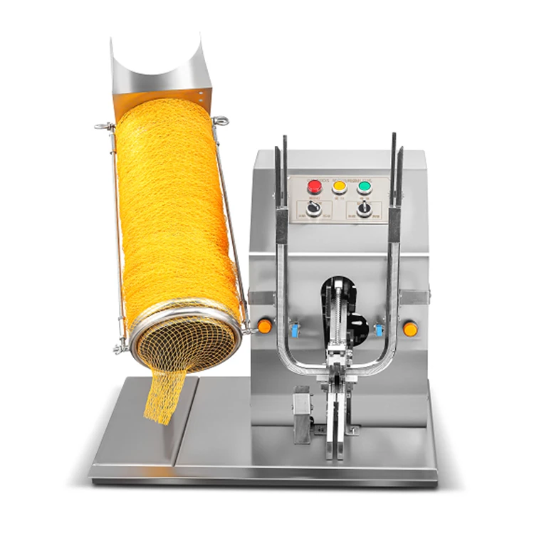 Orange Net Bag for Vegetables Potatoes Fruits - Mesh Knitting Packing Bag Diameter 8cm/14cm/18cm for Kitchen & Home