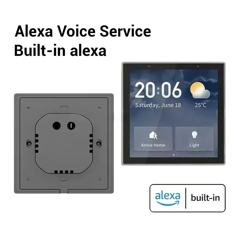 

4-Inch Full Touchscreen Smart Home Linux Box With Alexa Voice Smart Control Panel EU Tuya App