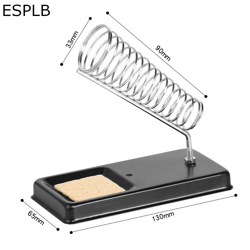 ESPLB Simple Tube Soldering Iron Stand Holder with 1pc Sponge for Electric High Temperature Resistance Welding Accessories