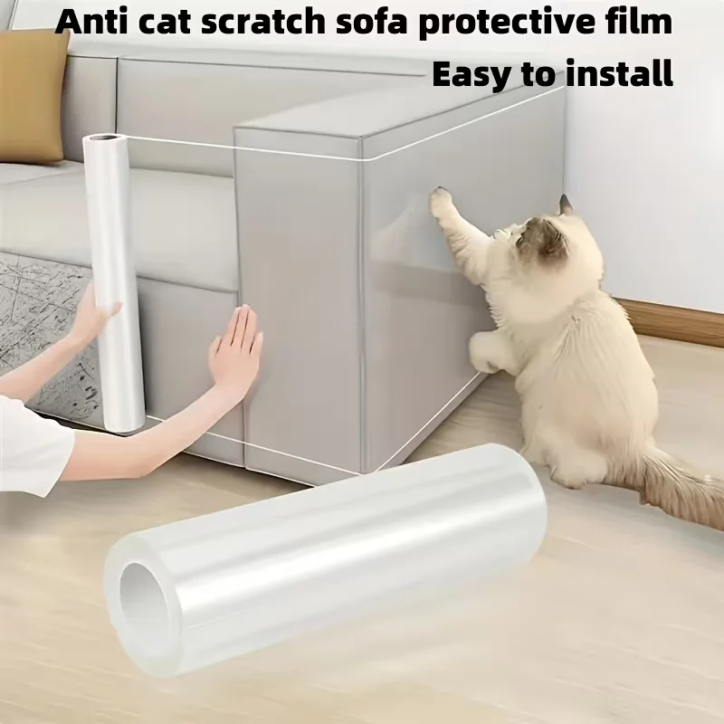 1PC 2/3/5m Anti Cat Scratch Furniture Protector Self-Adhesive Peelable Cat Training Protectors PVC Transparent Tape