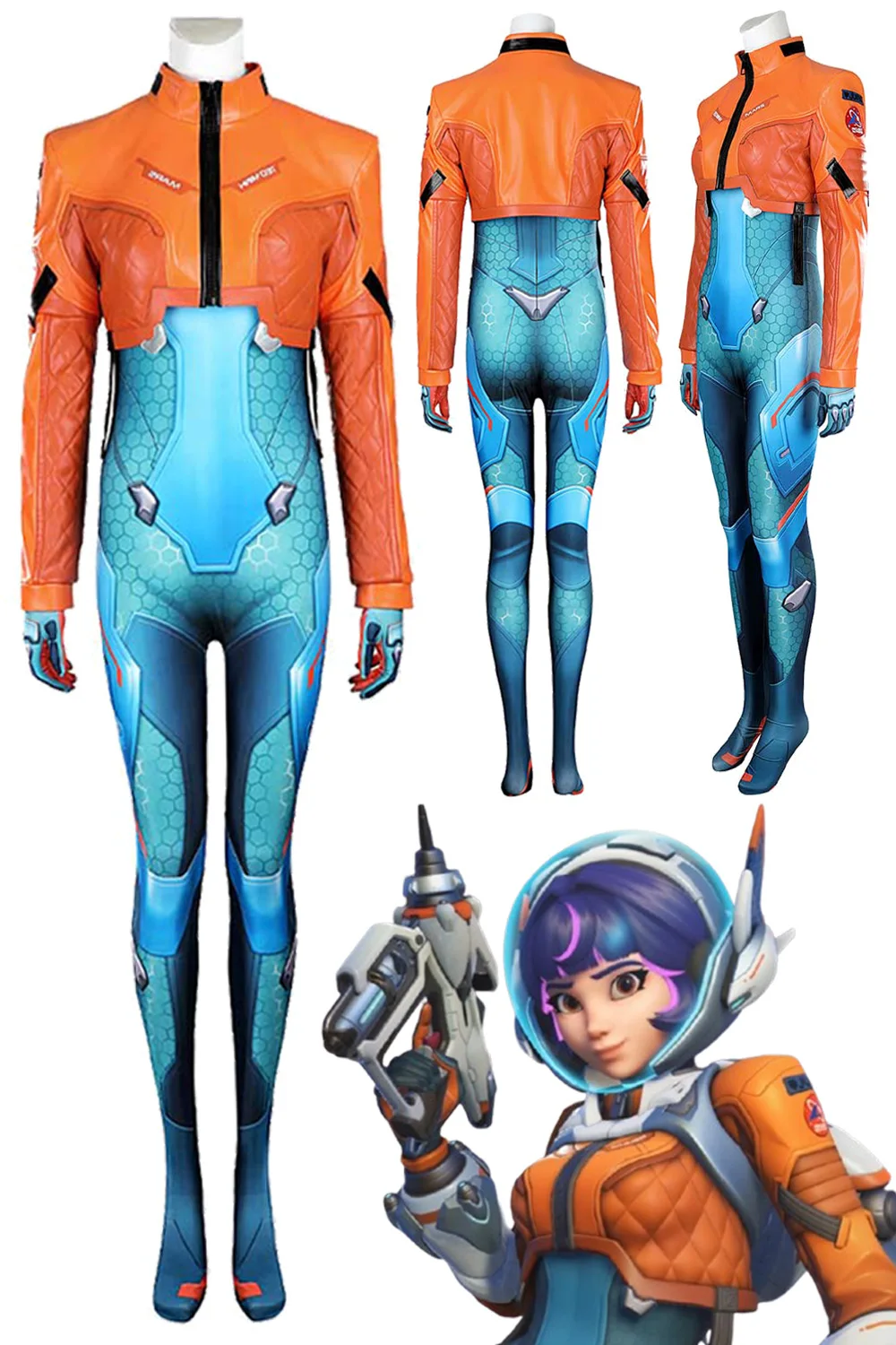 

Disguise Juno Cosplay Clothing Game OW 2 Costume Adult Women Roleplay Outfits Female Role Play Fancy Dress Up Party Clothes