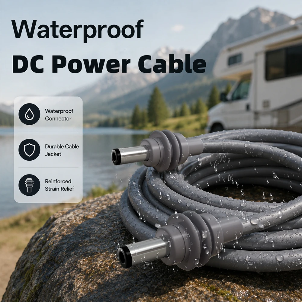 Starlink Mini DC Power Cable DC to DC IP67 Waterproof Pure Copper Wire Outdoor Power Cord for Starlink Mini Satellite RV