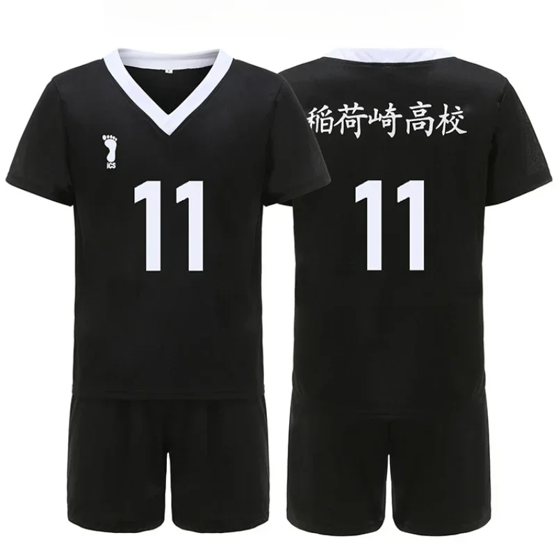 Anime Haikyu Cosplay Costumes Inarizaki High School Men's T-Shirt Volleyball Uniform Hinata Shoyo Kageyama Tobio Boys Fun Outfit