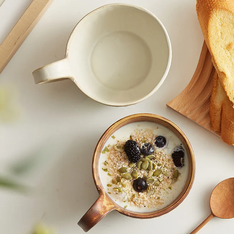elegant-nordic-retro-coffee-mug-high-aesthetic-value-breakfast-cup-japanese-style-oats-cup-home-use-stainless-steel-cup