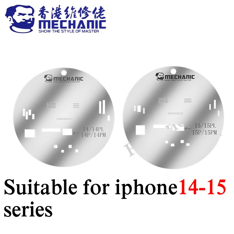 

Mechanic 2pcs UFO Steel Stencil LCD Screen Protection for iPhone 14 14Plus 14pro max 15 15pro 15 Pro Max screen Pop-up Repair