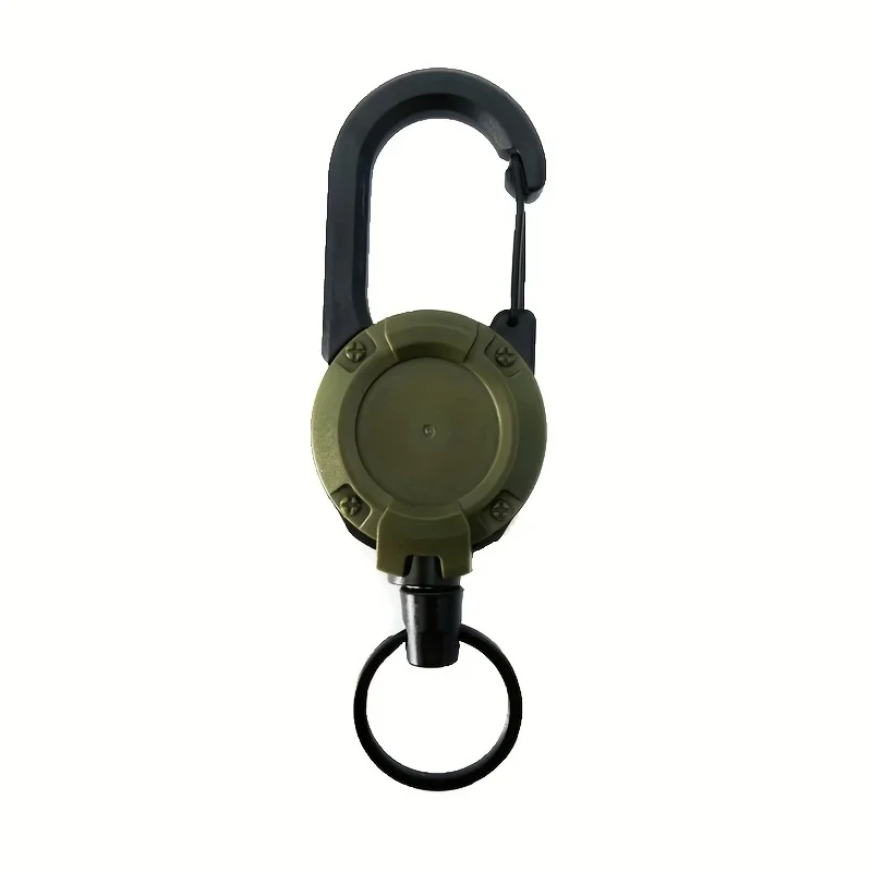 1/2/4 Stuks Uitschuifbare Intrekbare Houders Sleutelhanger Badge Rollen Zware Clip Met Karabijnhaak Sleutelhanger Voor mannen Outdoor Tassen