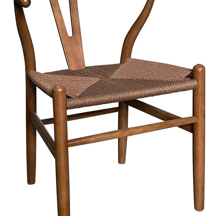 

Solid wood dining chair restaurant home armchair Taishi chair