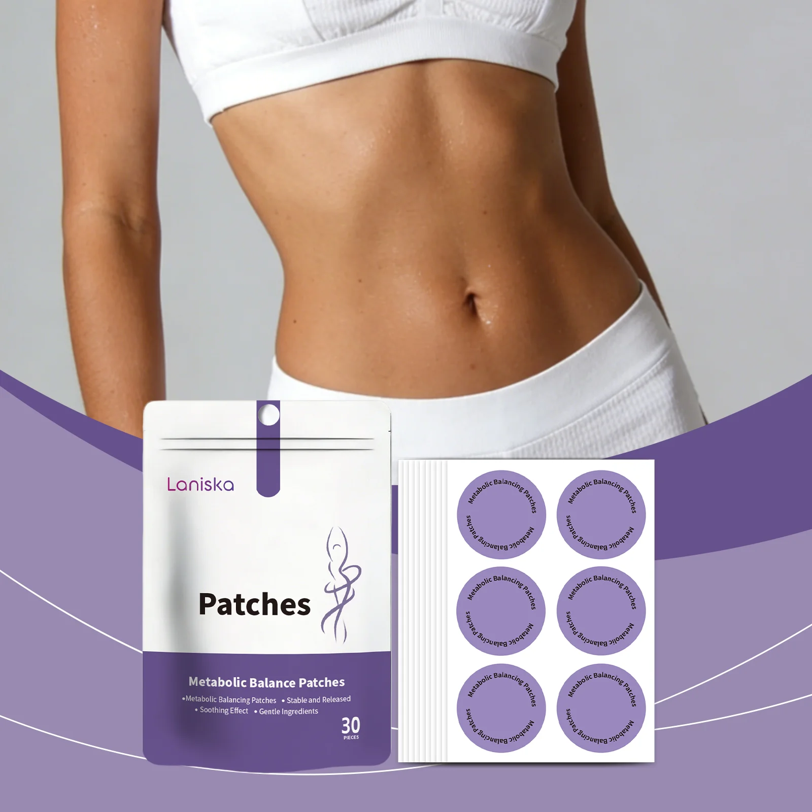 Metabolism Balance Patches For Whole Body Boost Recovery Energy Relieve Fatility Healthy Appetite Gentle Slimming Metabolic Care