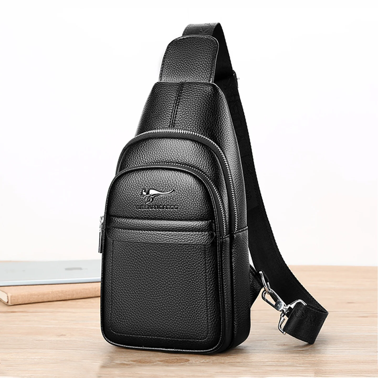 new-men's-leather-chest-bag-outdoor-casual-commuting-sports-backpack-multi-functional-fashionable-simple-crossbody-bag