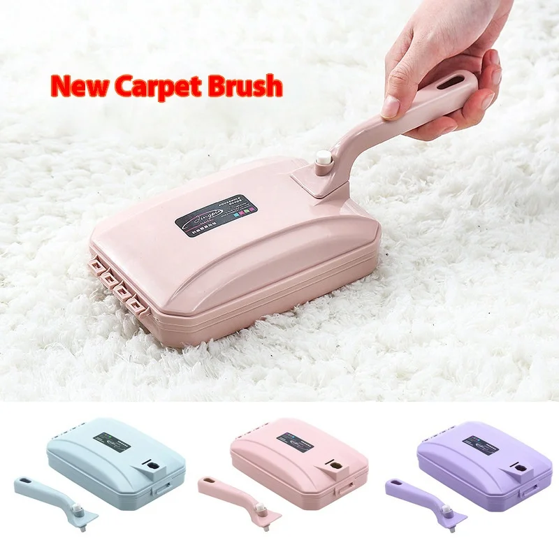 

3 Roller Carpet Cleaner Brush Multi Functional Pet Hair Remover for Sofa Bed Home Cleaning Dust Lint Sweeper Tool
