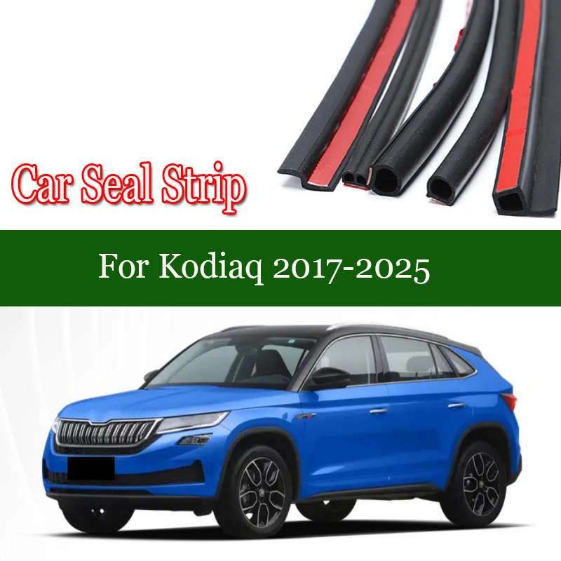 

Car Door Seal Strip Rubber Noise Insulation Weatherstrip Soundproof Car Seal Strong Adhesive For Kodiaq Geely Monjaro 2001-2023