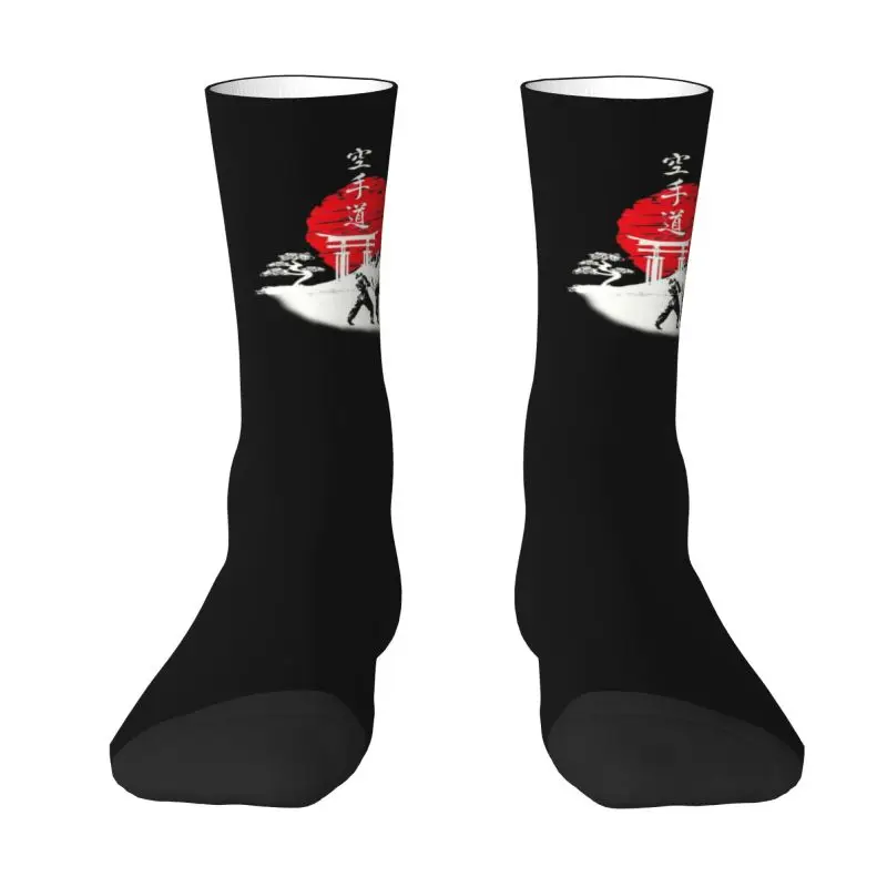 

Custom Budo Soul Karate Spirit Dress Socks for Men Women Warm Fashion Martial Arts Crew Socks