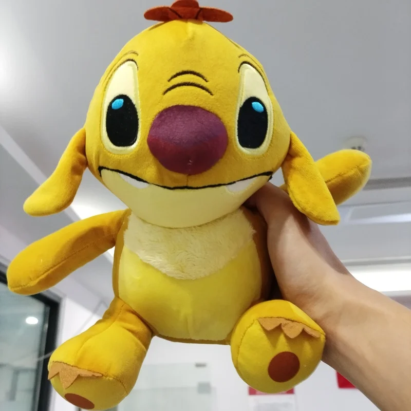 

Новинка 25 см Disney Lilo & Stitchuben сидящая плюшевая игрушка подарок на день рождения для мальчиков и девочек домашние кавайные аксессуары для украшения комнаты