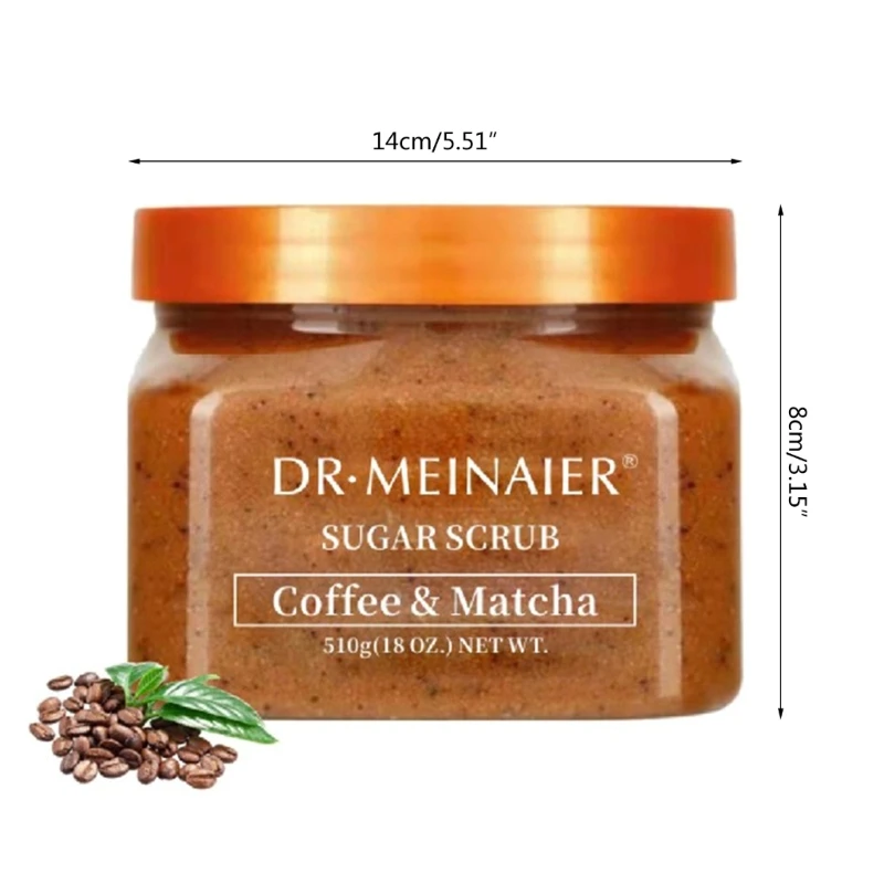 D0AB DRMEINAIER Fruit Sea Salt Body Scrub Brightening Exfoliating Face Body Scrub Whiten Dead Skin Remover For Women