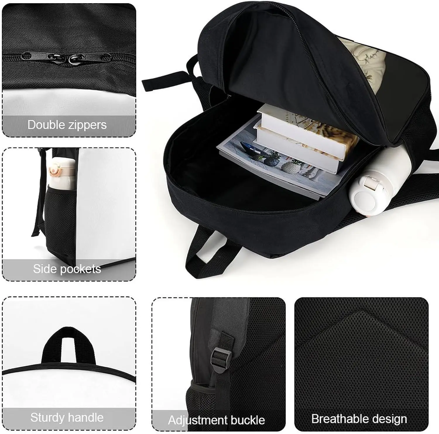 Hands With Flowers Bookbag - Ultra Lightweight Portable Backpack Work Travel Backpack For Men Women Fits 16 Inch Notebook