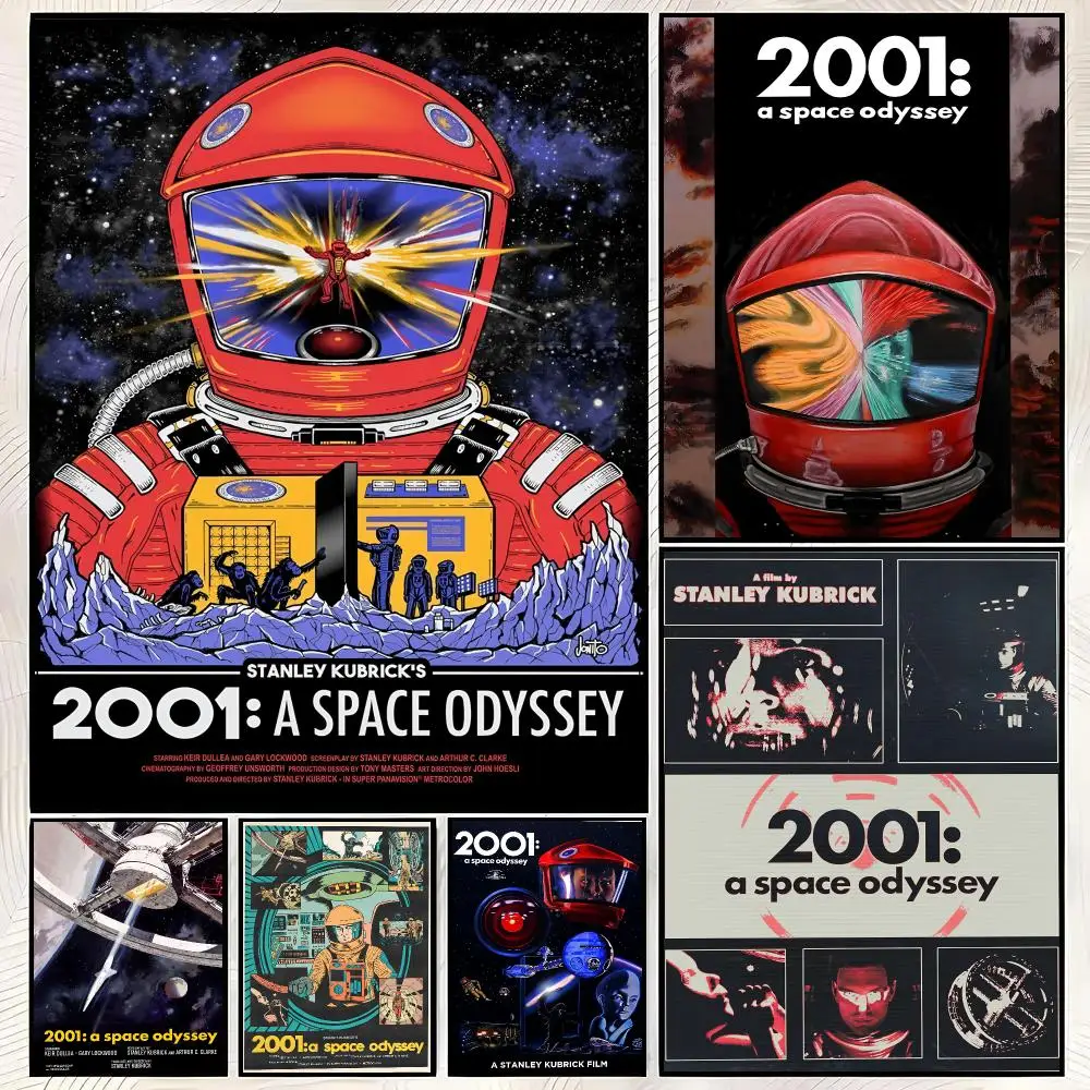Movie A-2001: A Space Odyssey Poster Vintage PP Paper Wall Art Home Decor Print for Bedroom Living Room Aesthetic Gift