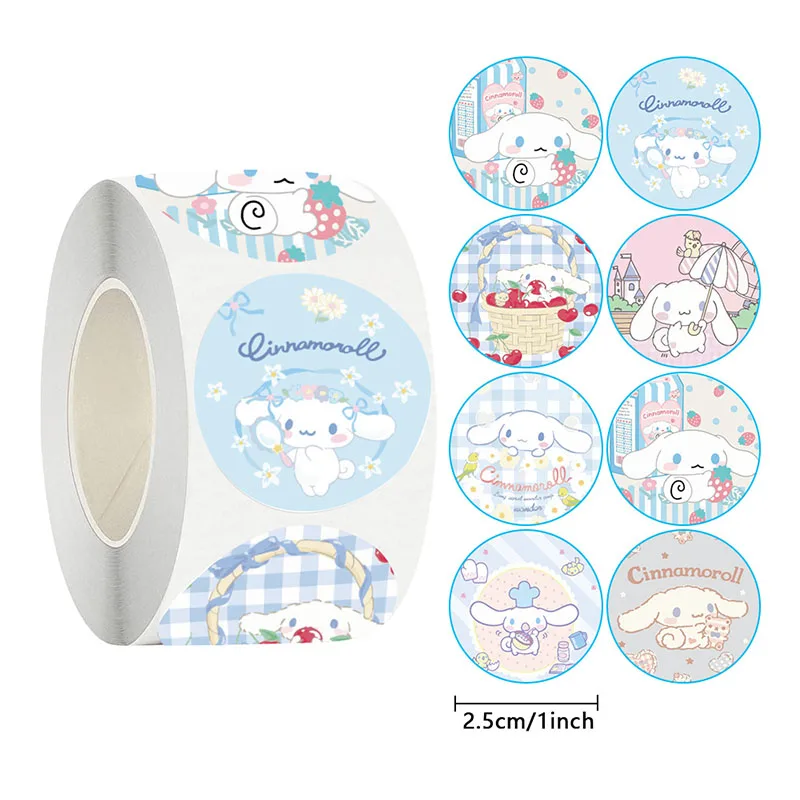 

Blue Sticker Roll Round Sticker for Kids Motivational Stickers Sealing Paste Labels School Supplies