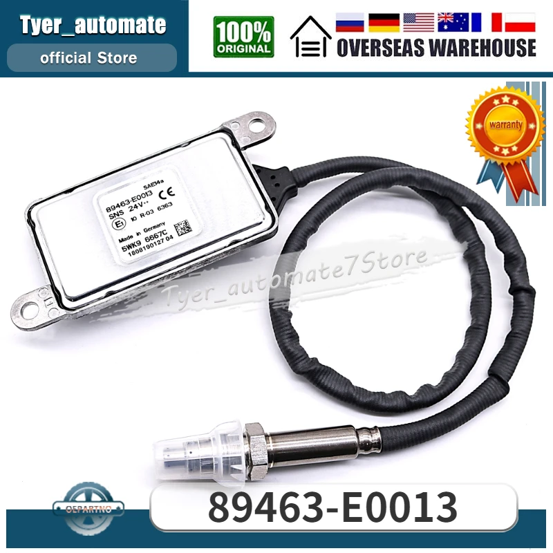 Nitrogen Oxide Nox Sensor 89463-E0013 5WK96667C For Hino Diesel Truck SNS 24V