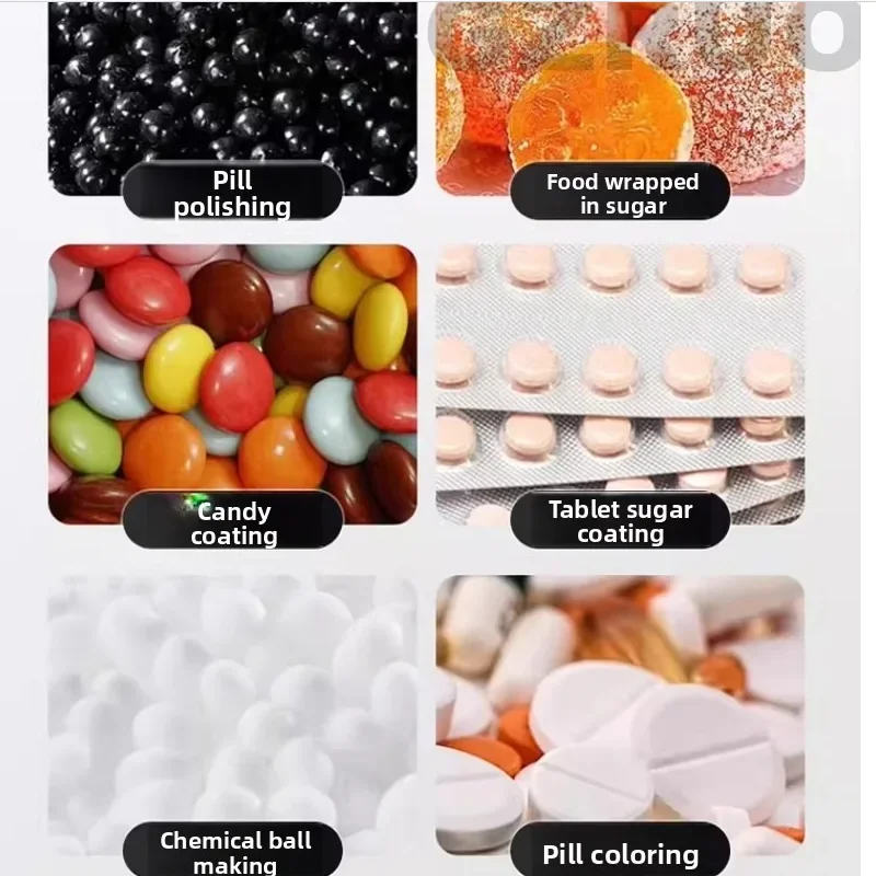 Stainless Steel Nut /Candy Coating Machine: for Chocolate Coating Sugar/Pill  Polishing & Chocolate Bean Coating Dragee Machine
