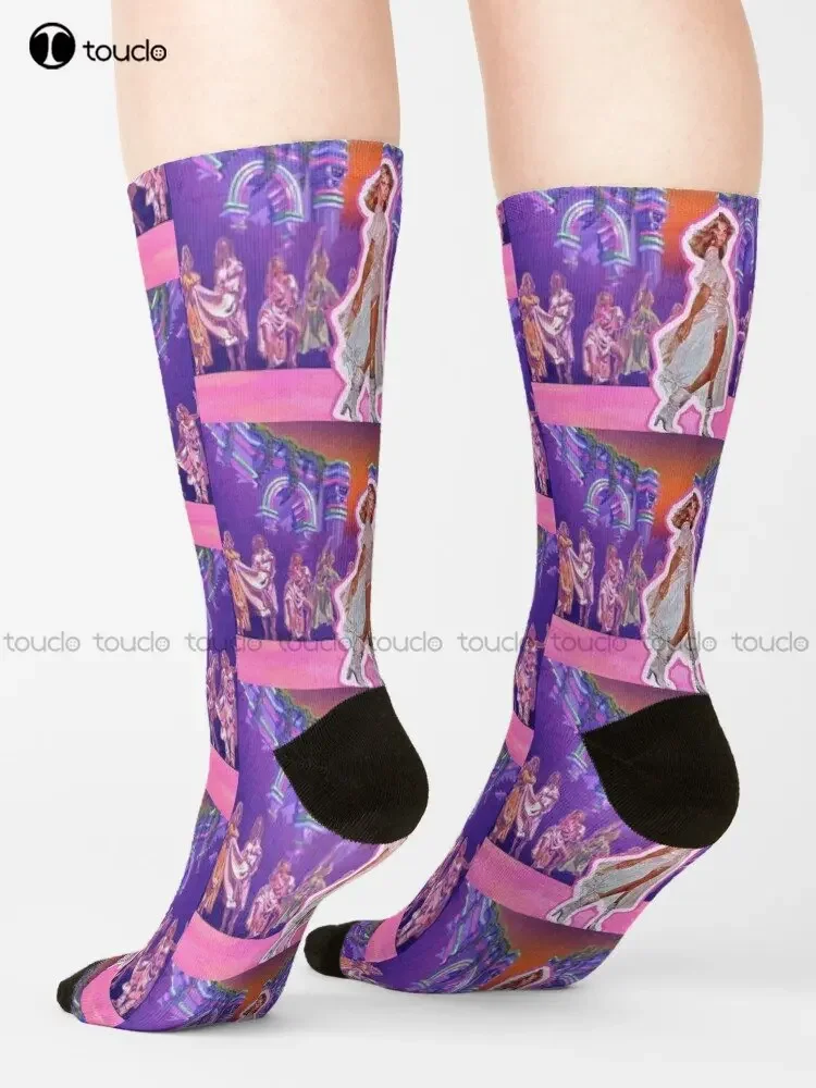 My Childhood Dream Of Being A Xanadu Roller Skating Muse Socks Novelty Socks Personalized Custom Unisex Adult Teen Youth Socks