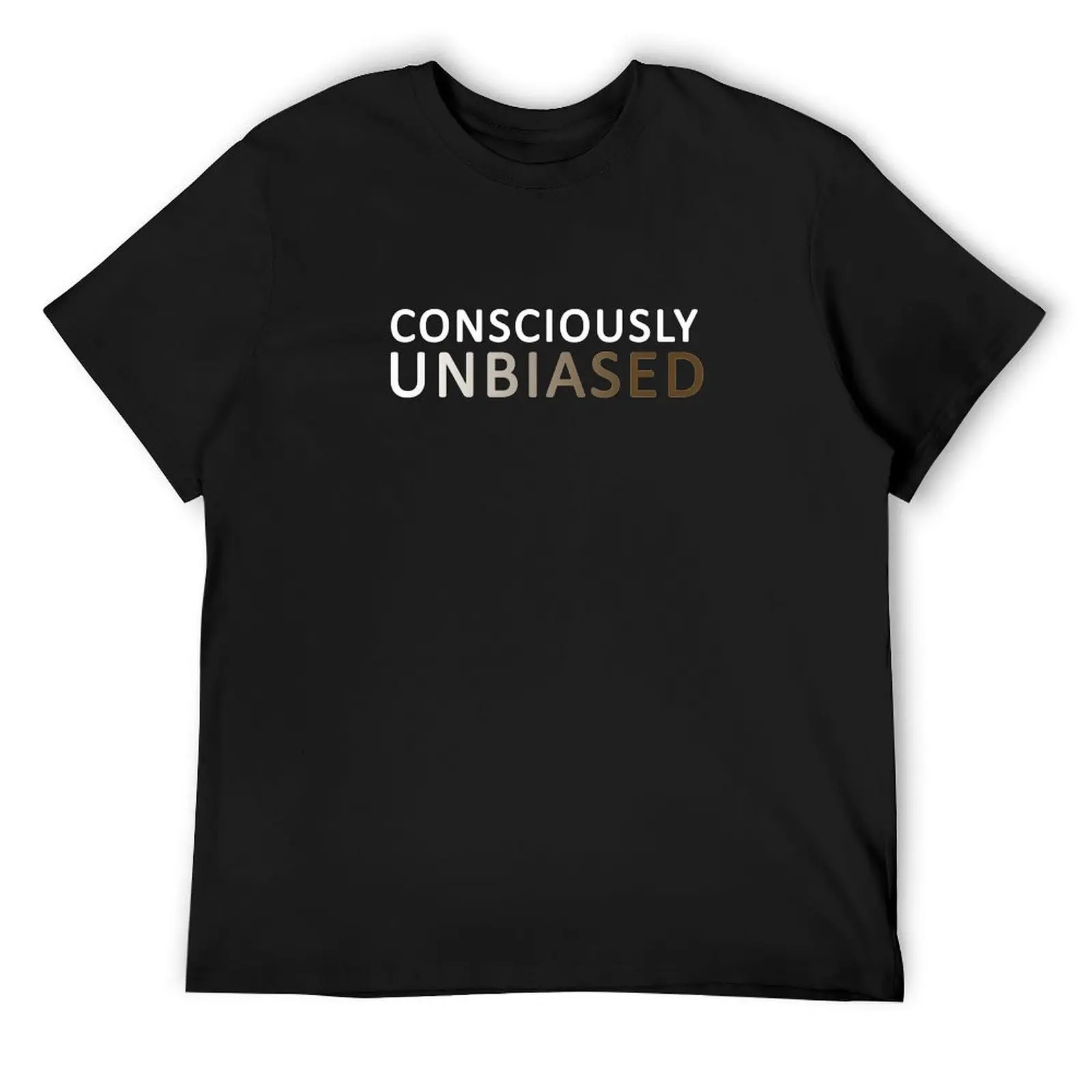 consciously unbiased T-Shirt vintage clothes korean fashion oversized t shirt men