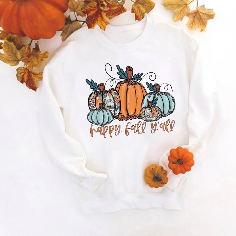 Just A Girl Who Loves Fall Print Sweatshirt Grateful Hoodie Women Fashion Thanksgiving Pullover Streetwear Halloween Clothes Top