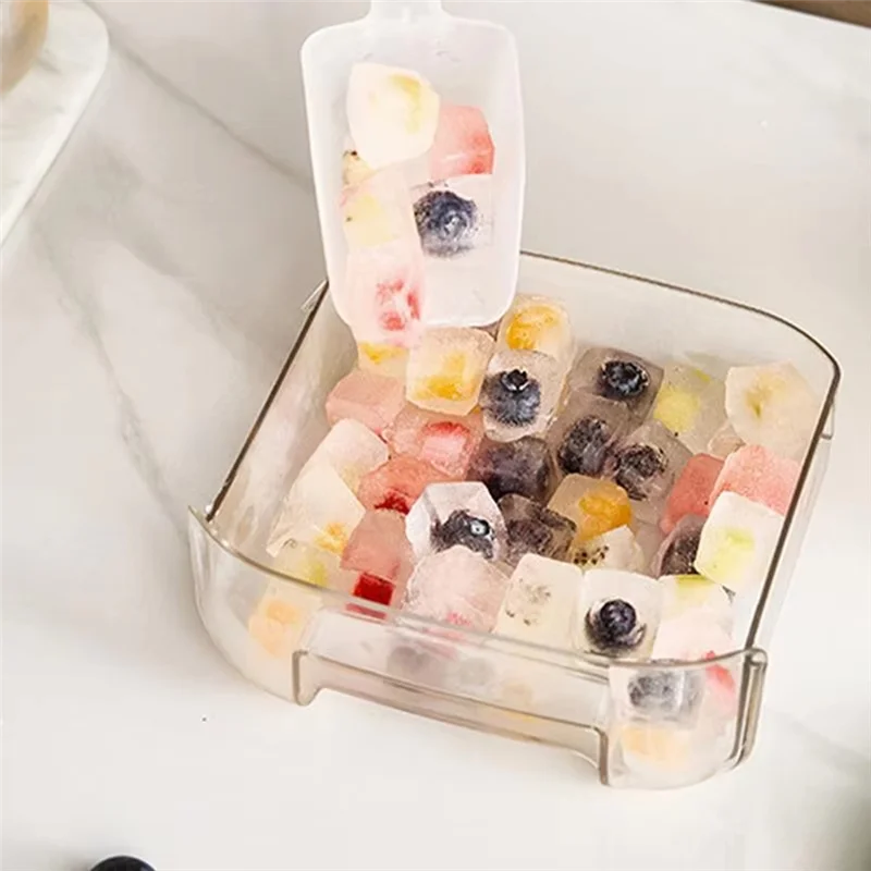 

ABUG-Large Capacity Ice Block Tray With Drawer-Type Design, Handle, Freezer Safe,Ice Maker Mold For Home Kitchen