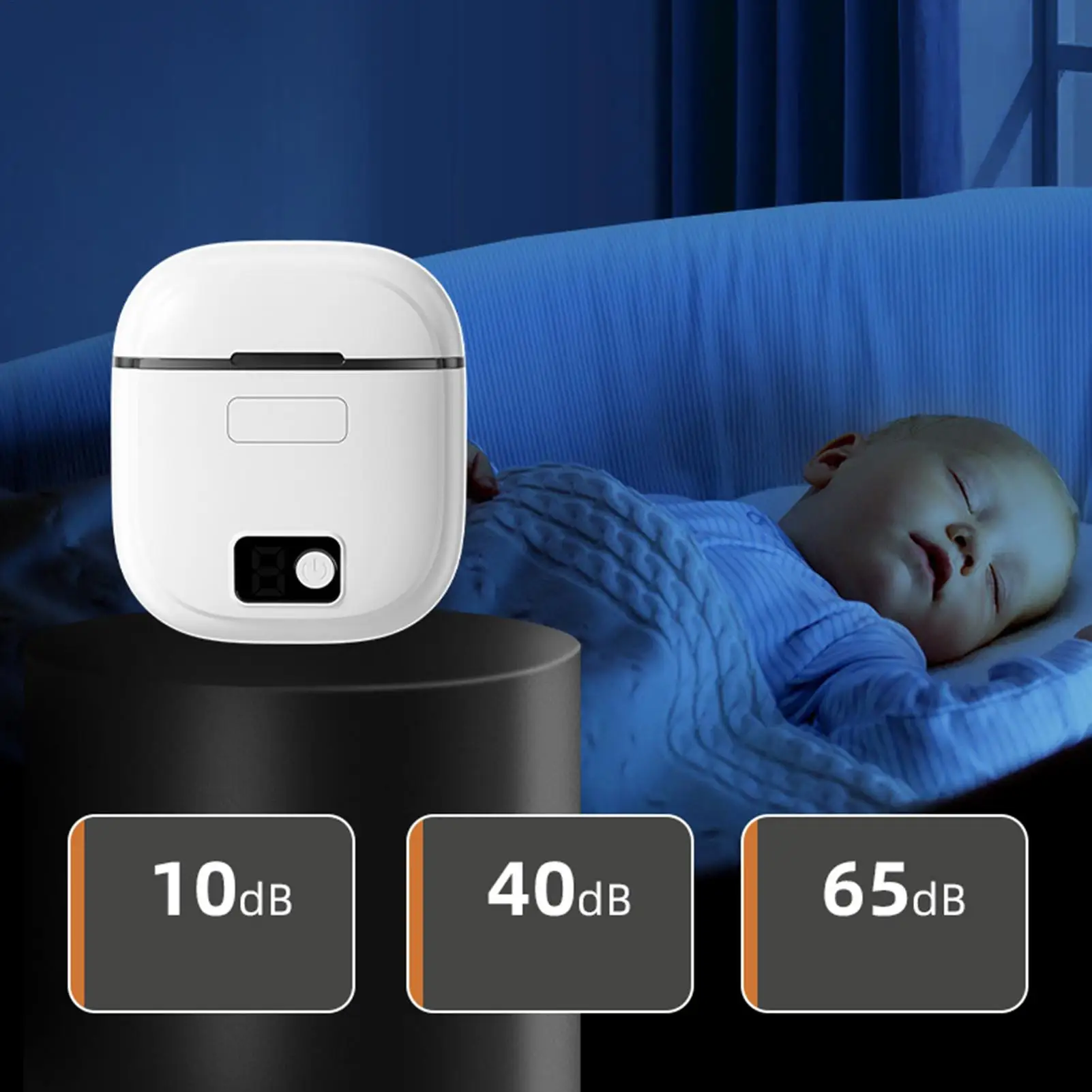 Automatischer Nagelknipser mit LED-Licht, elektrischer Polierer und Maniküre-Schleifer für Babys, Senioren, Finger- und Zehennägel, Maniküre – Detail 2