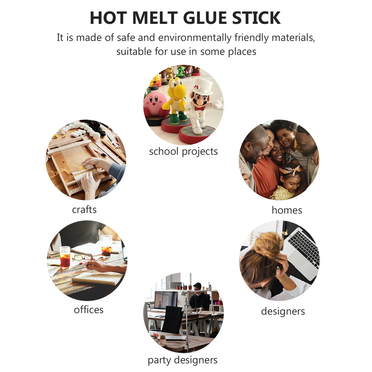 

2 Pcs 24CM Length Glue Sticks Rubber Glue Sticks Eco-friendly Heat Melting Adhesive Tape Hot Melt Glue Rod for Arrow Arc