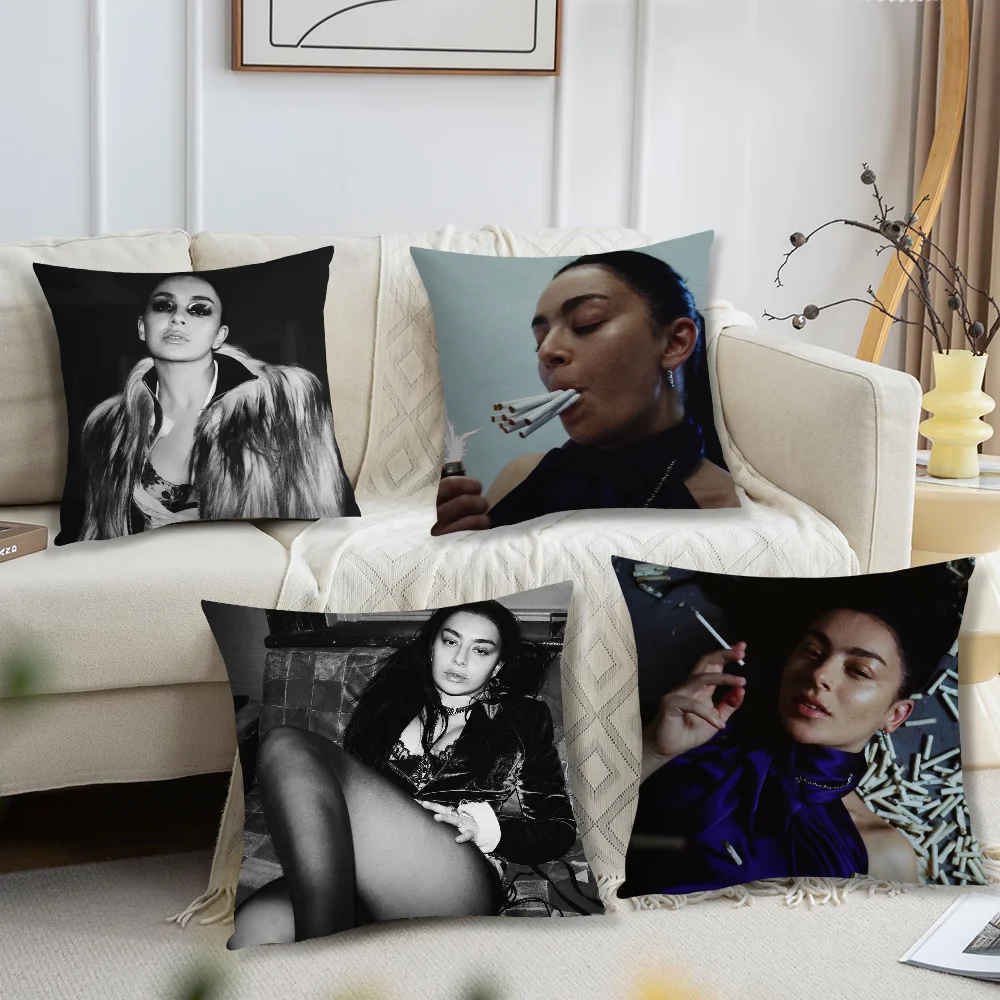Charli Xcx Rock Music cushion cover For Pillow Printing Sofa Decoration Home Car Room Coffee Shop Office Nordic Simplicity