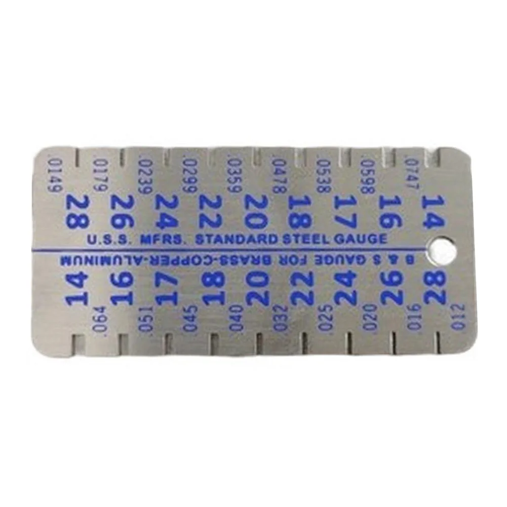 

Точный двусторонний толщиномер из нержавеющей стали 1428, штангенциркуль, линейка для измерения толщины металлического и алюминиевого листа