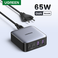 UGREEN 100W 65W GaN Charger Desktop Laptop Fast Charger 4 in 1 Adapter For iPhone 16 15 14 Pro Max Phone Charger Xiaomi Samsung