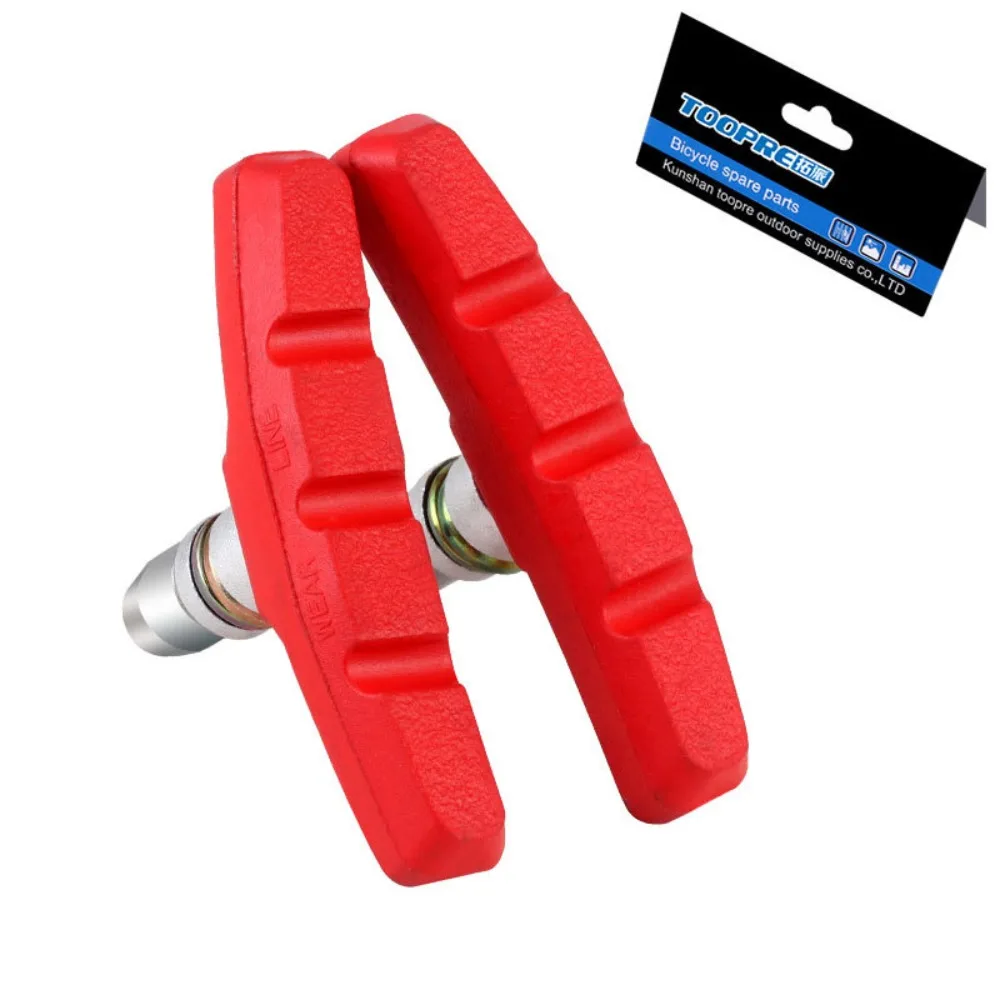 

New Mountain Bike Bicycle V Braking Pads Universal Stainless Steel Rubber Brake Pad Durable Riding Equipment