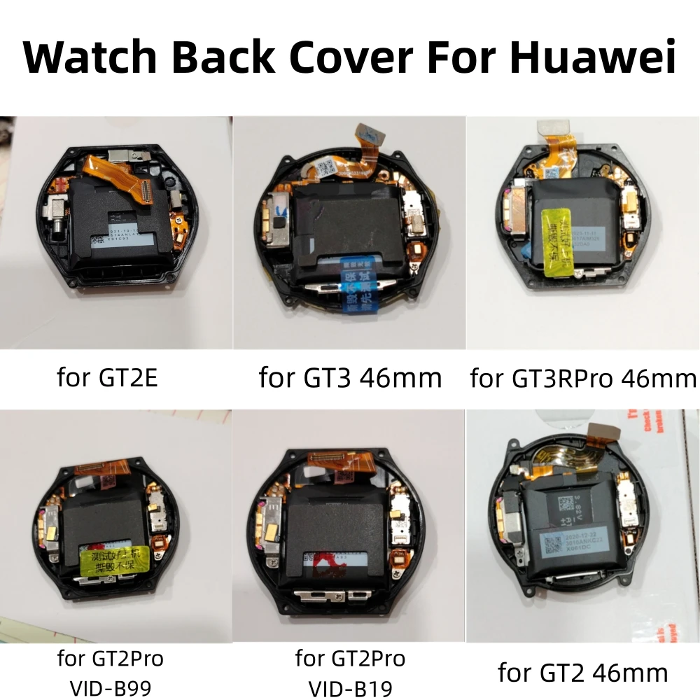 Watch Back Cover Full Assembly for Huawei Watch GT2 46mm/GT2E/GT2 Pro VID-B19/GT2 Pro VID-B99/GT3RPro 46mm Watch Repair Parts