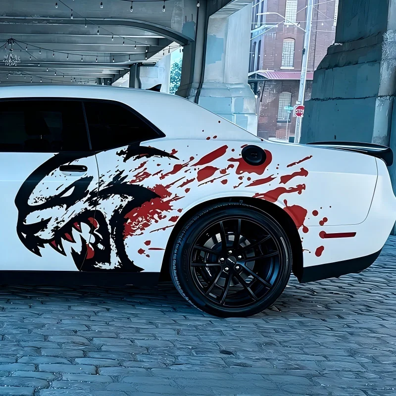 2PCS Car Vinyl stickers For Dodge Challenger Body Cusfashion Customization Sports and Fashion Decal