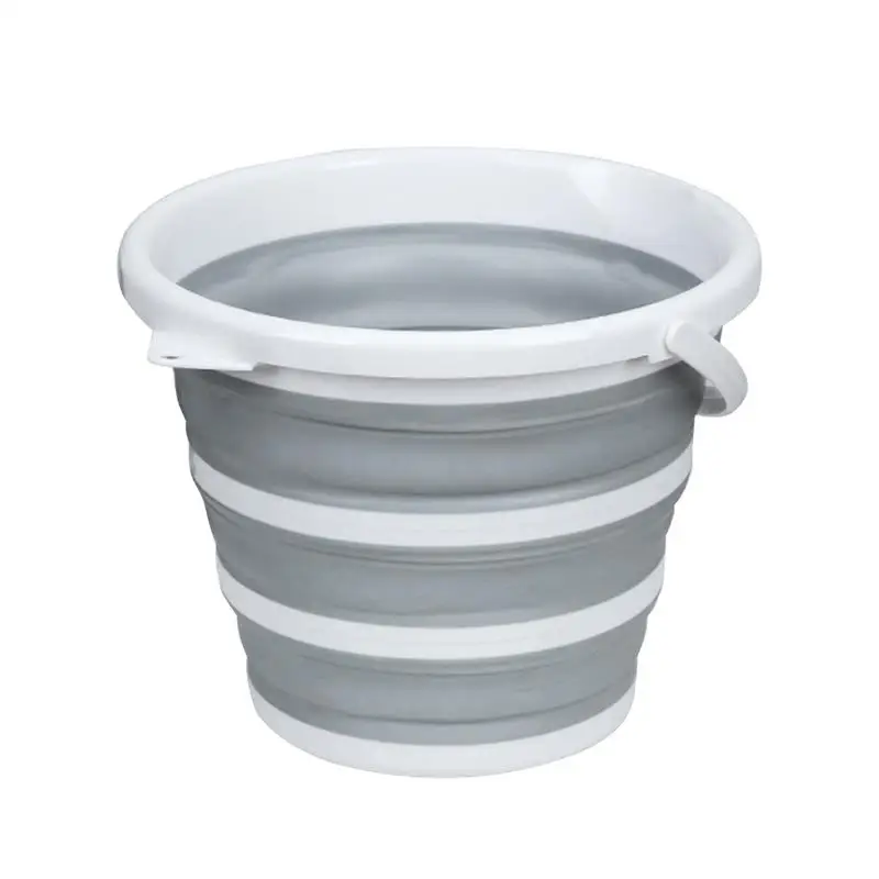 

Portable Folding Bucket Large Capacity Water Bucket 10L Space Saving Fishing Bucket with Handle Travel Outdoor Camping Bucket