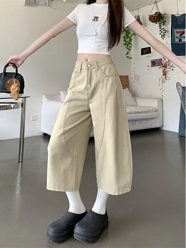 

Women'S Clothing Black Jeans Western Cowgirl American Style Retro Vintage Female Denim Fashion Comfortable Tassels Fringe Unisex