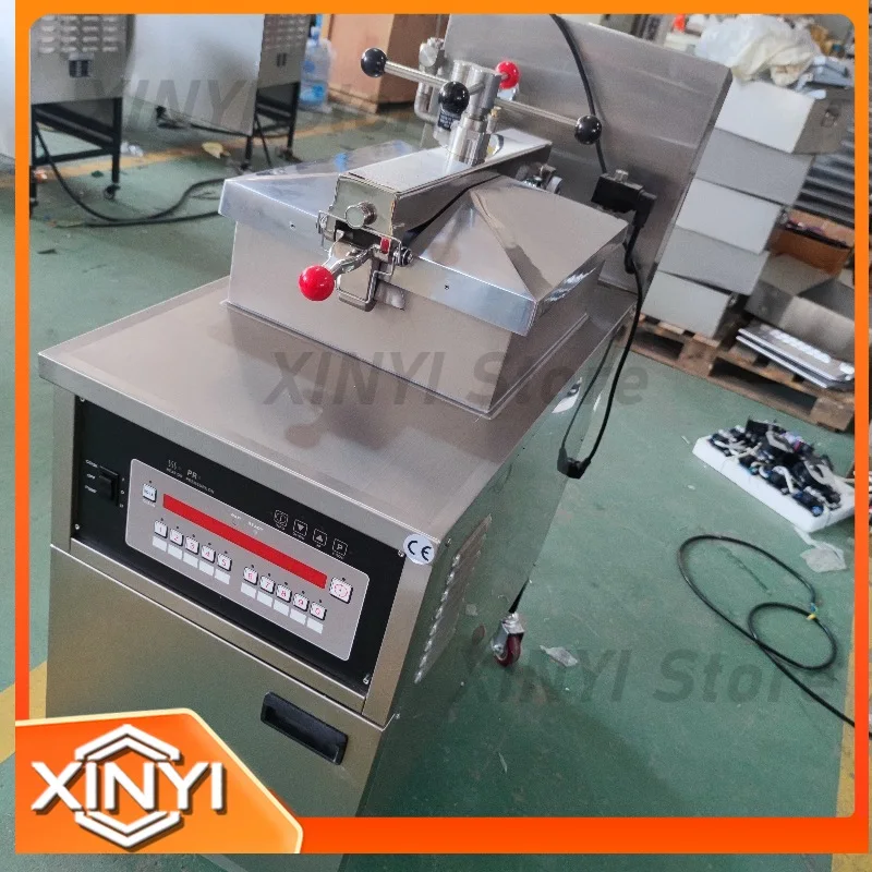 New Gas Pressure Fryer 4hd Chicken   Style Fried Chicken Machine with Programmable Control and Oil Filter Pump