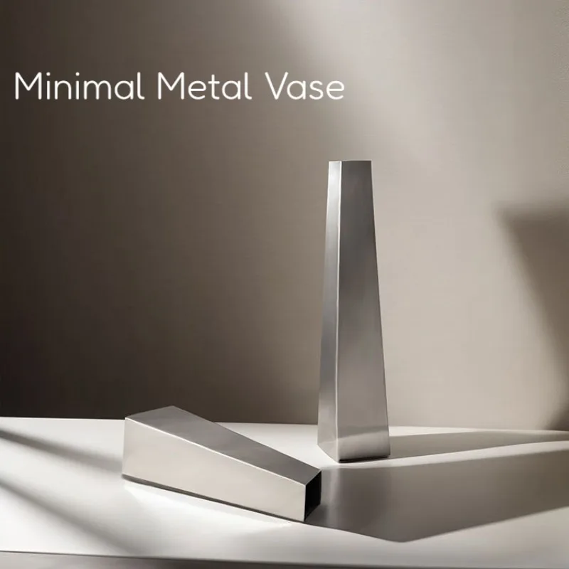 

Минималистичная металлическая ваза, легкая роскошная ваза для цветов, гидропонный цветочный аранжировщик, гостиная, обеденный стол, вход, минималистичный орнамент