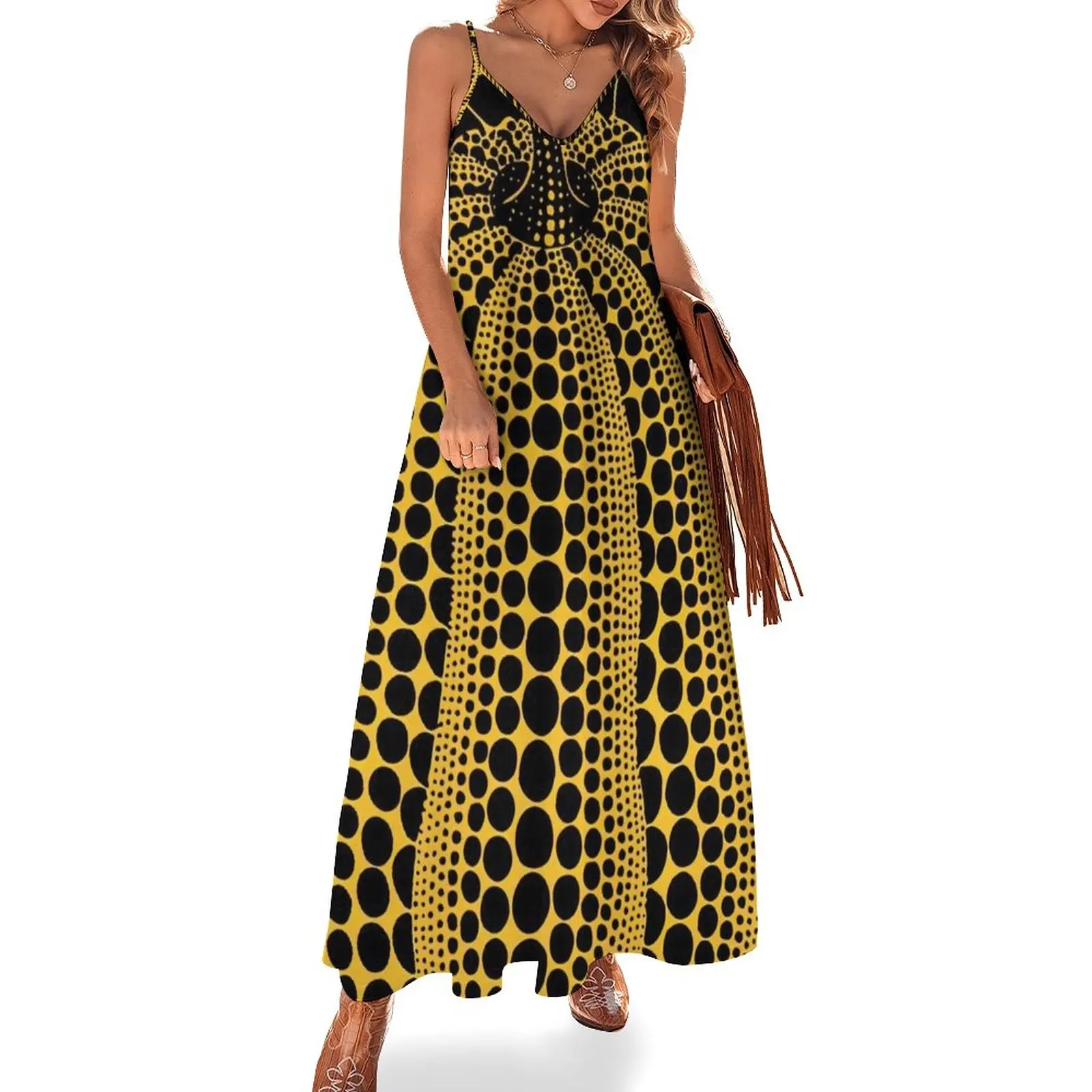 

New Yayoi Kusama - Pumpkin Tokyo 1998 Sleeveless Dress Summer dresses for women summer dress woman 2023 trendy