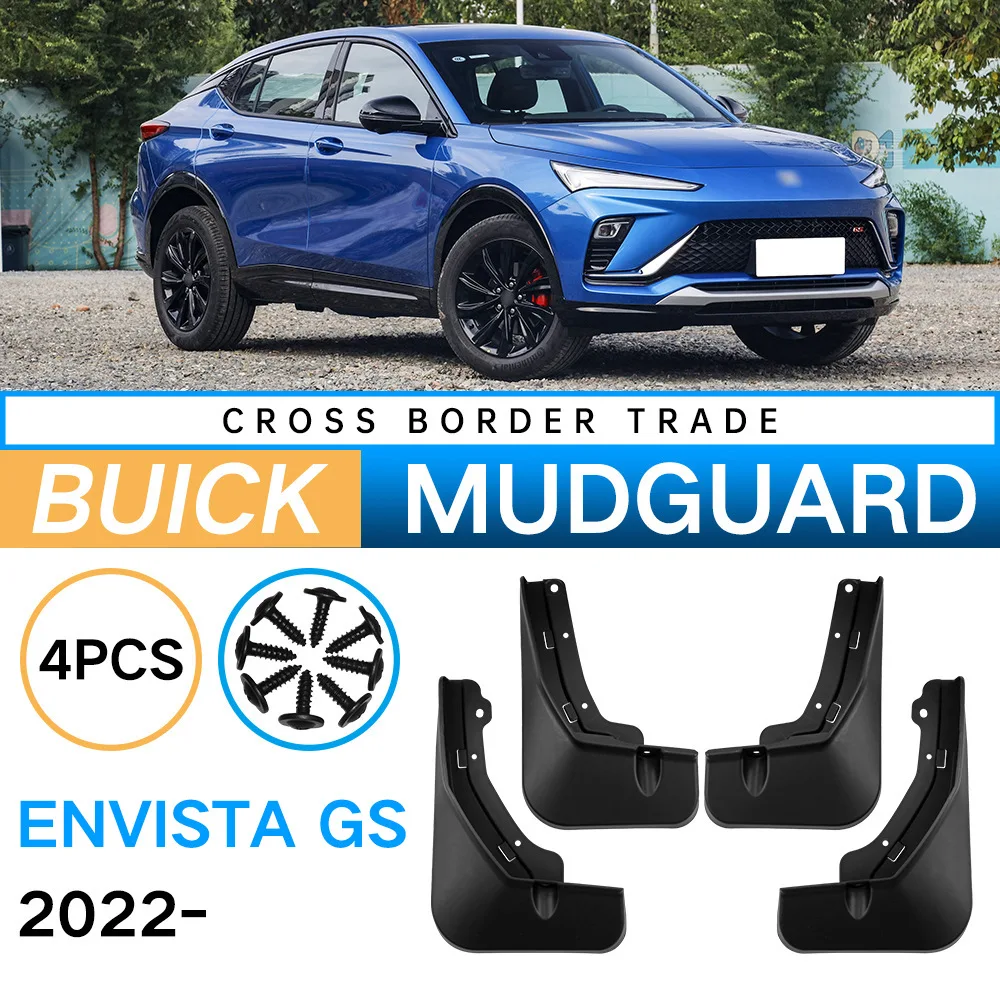

Car Auto Fender Mud Flaps Splash Guards Mudguard for Buick Envista GS 2022–2024 Soft Rubber Wear Resistant Exterior Parts