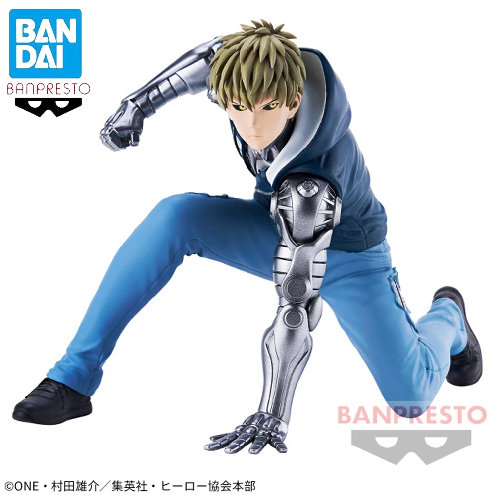 In Stock Original Banpresto One Punch Man Figure Genos Figure Anime Genuine Collectible Boxed Model Dolls Toy Festival Gift