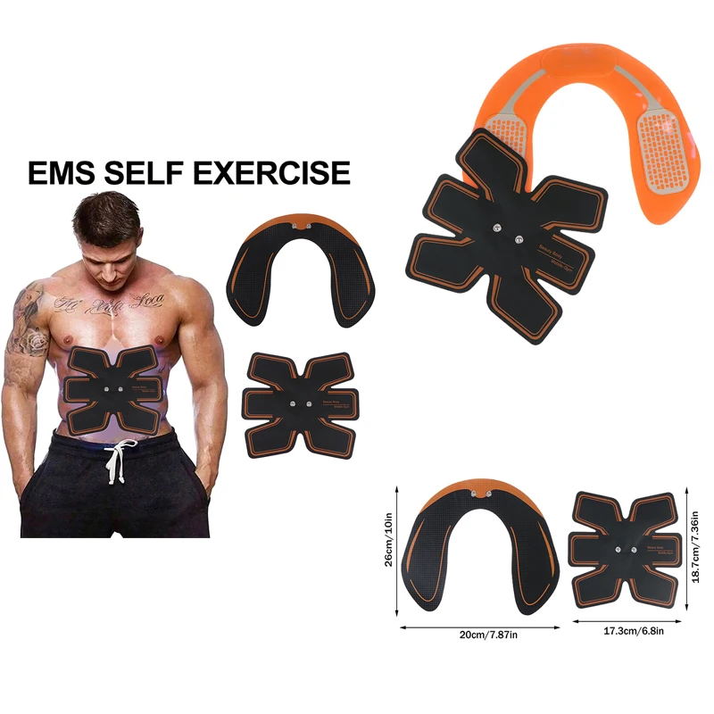 

Smart EMS Muscle Stimulator Abdominal Trainer for Hips Arms Home Slimming Fitness Patch Massage Machine for Abs Body Shaping