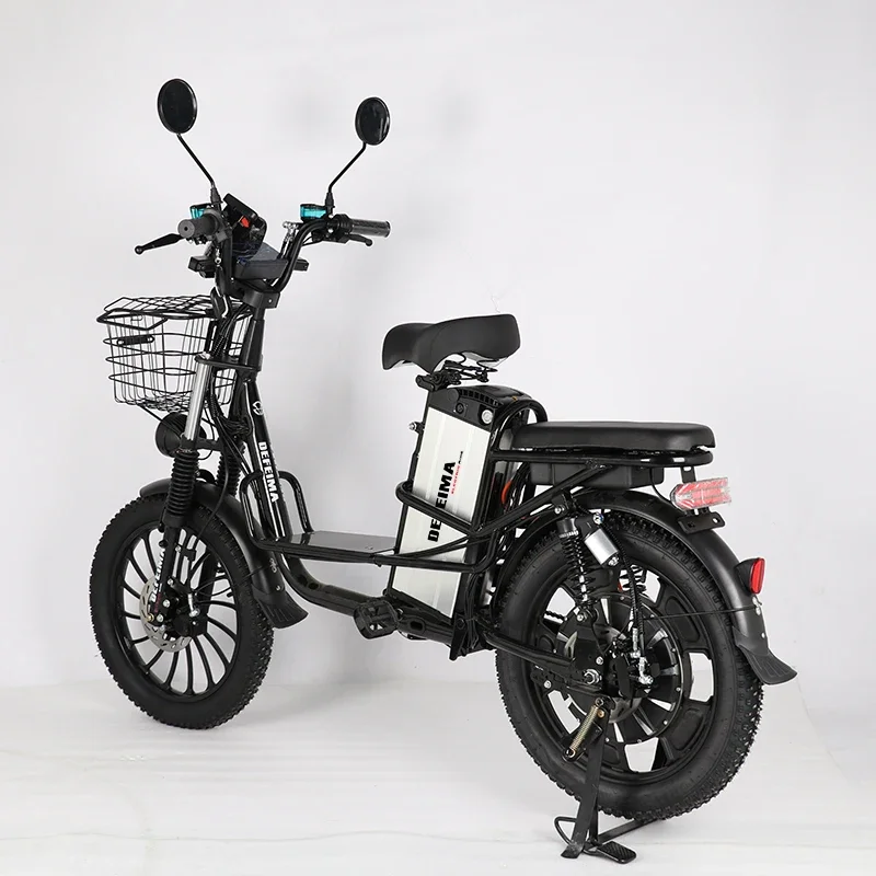 Sepeda listrik serbaguna, ban 20 inci 60V15A baterai suspensi penuh sepeda listrik