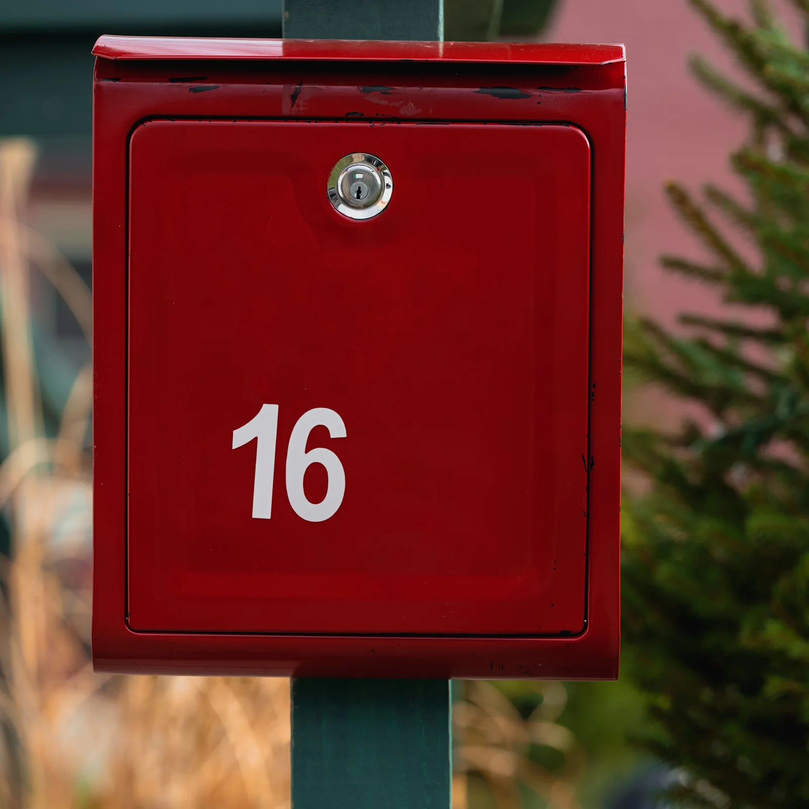 

6Sets Outdoor Number Stickers for Mailbox Reflective Waterproof Glow in Dark Adhesive Labels for Delivery Boxes