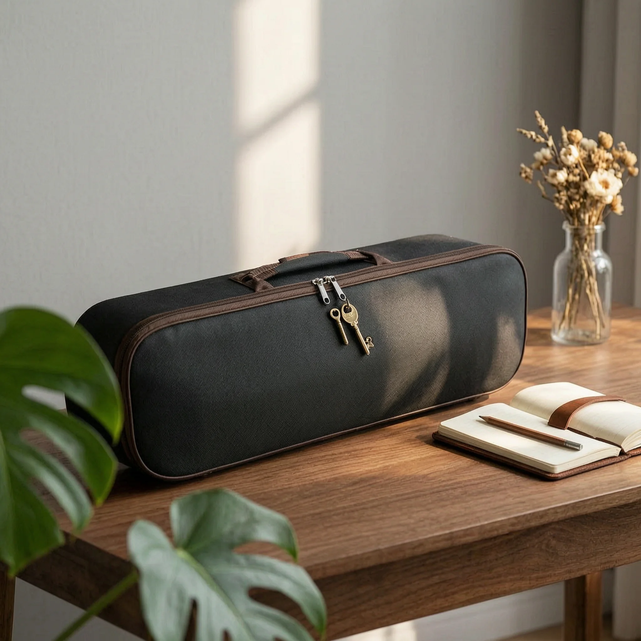 Violin Case Portable Violin Hard Case Sturdy Shock-Absorbing for Violinists, Lessons, Storage