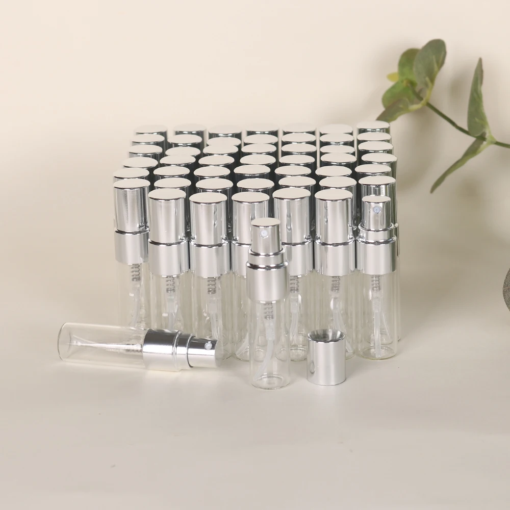 Perfume Fragrance Booster - 50pcs 3ml Aluminum Spray Head Transparent