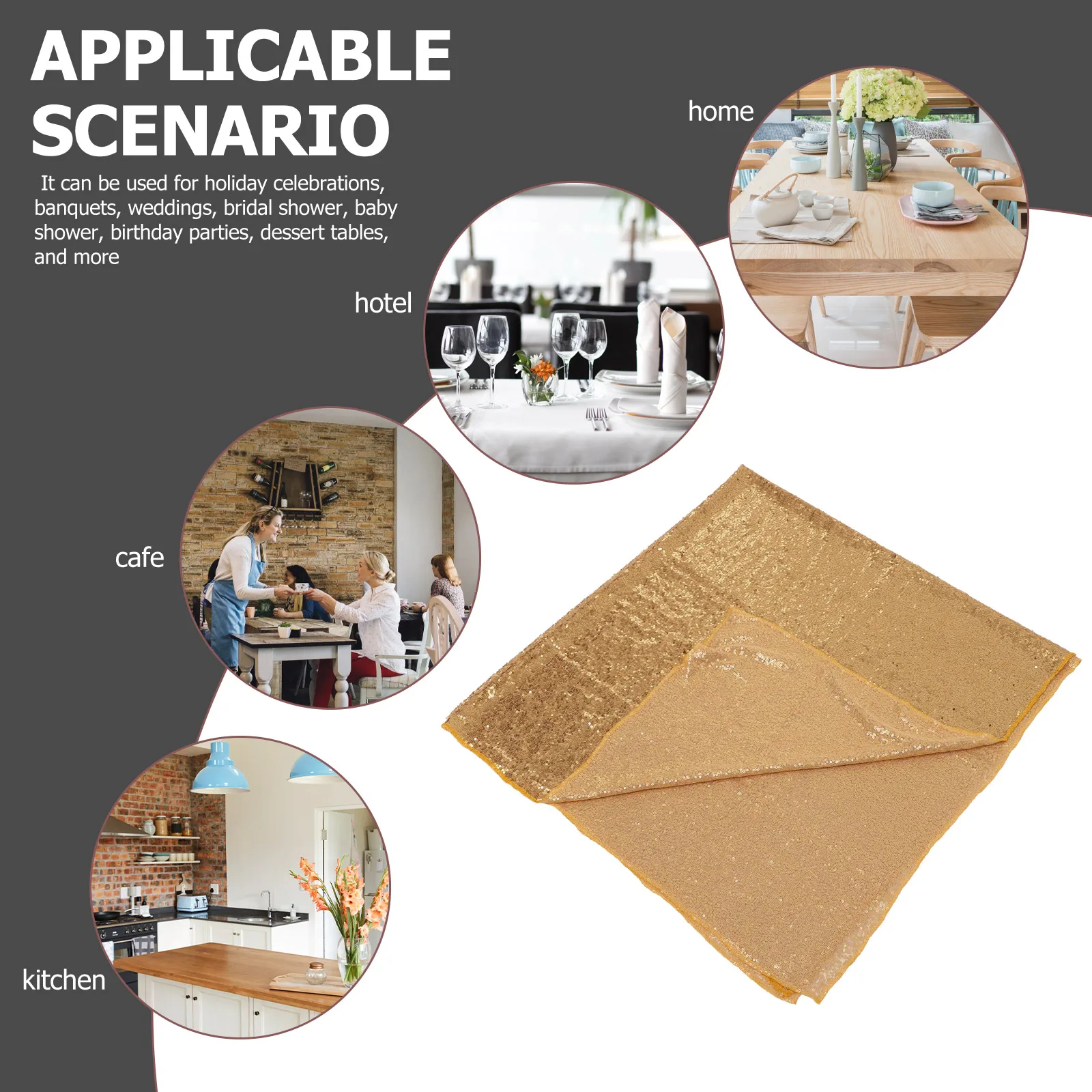 

Sequin Table Runner Gold Nordic Style Wedding Banquet Party Dining Table Decor Sequin Tablecloth Decorative Tablecloth