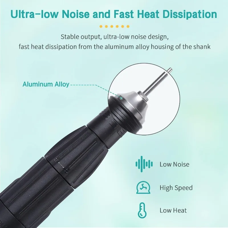 STRONG102L Drill Pen 35K Micromotor Handpiece for STRONG 210 90 207b Control Box Electric Manicure Machine Jewelry Nail Tool