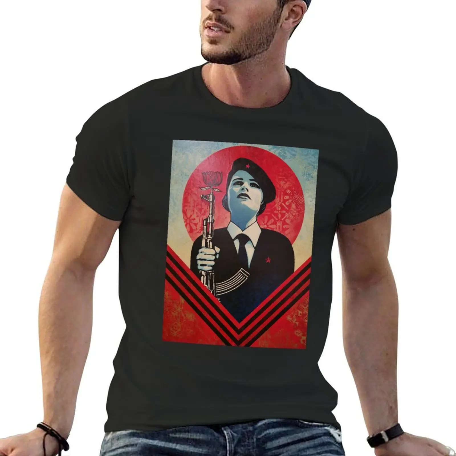 Art by Shepard Fairey, Shepard Fairey Art urbain T-Shirt cute tops anime figures big and tall t shirts for men